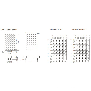 2,3 pouces, 5,0 mm DOT (GNM-23581Ax-Bx)